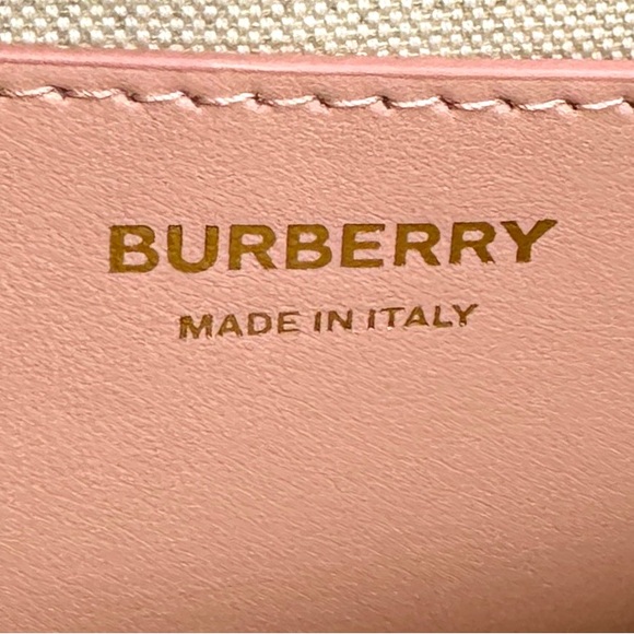 Medium Note Canvas Crossbody Bag Red Dusty Pink 'Horseferry' Bag New - Picture 12 of 13